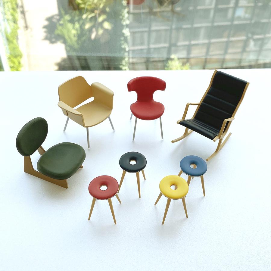 扭蛋裡的20世紀設計名椅！日本天童木工推出6款人氣家具迷你版，只要千