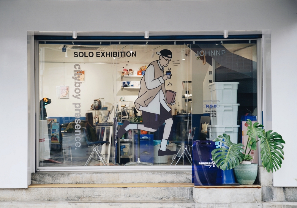 藝術家Johnnp個展《Cityboy Presence》登場!集結男孩城市散步新作、經典壓克力創作,聯乘台北Riverside Darling Coffee