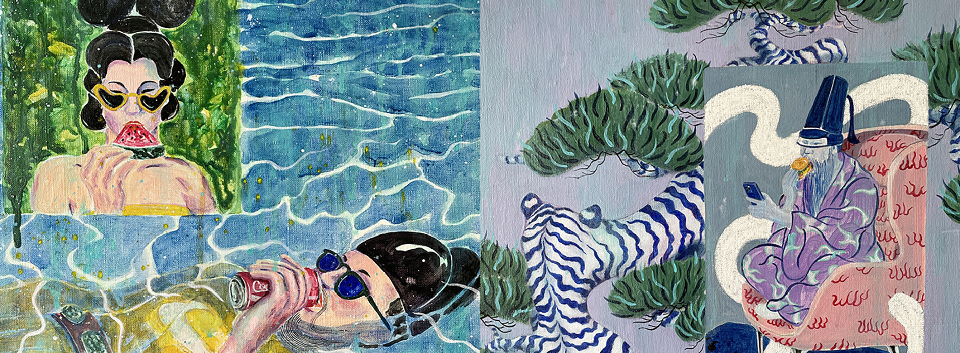 藝術家張簡士揚個展登場奇想會!幽默描繪科技窗景開啟的一場跨時空想像