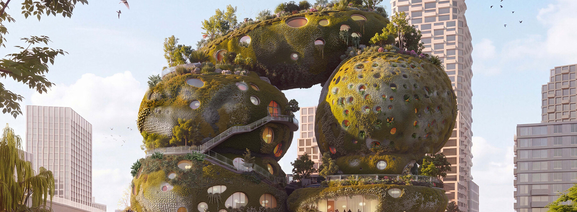 MVRDV 將岩石地景搬進荷蘭鹿特丹！「Shift Embassy 」化身可漫步、可探索的城市新地標