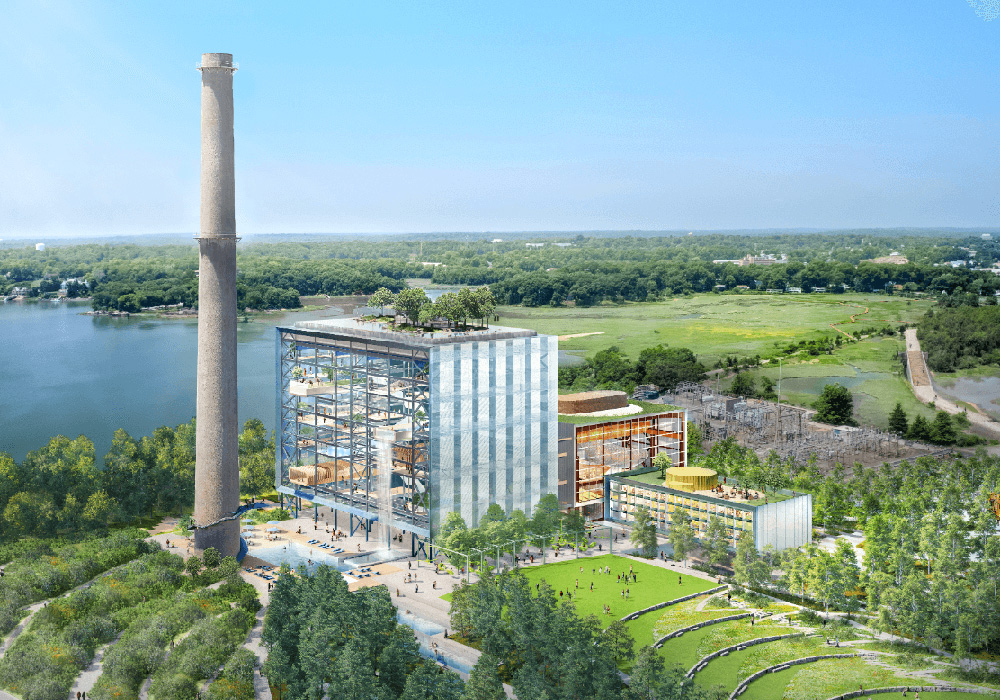 廢棄發電廠與污染工業島的綠色轉身:BIG 攜手 SCAPE 改造美國曼雷薩島成生態樂園