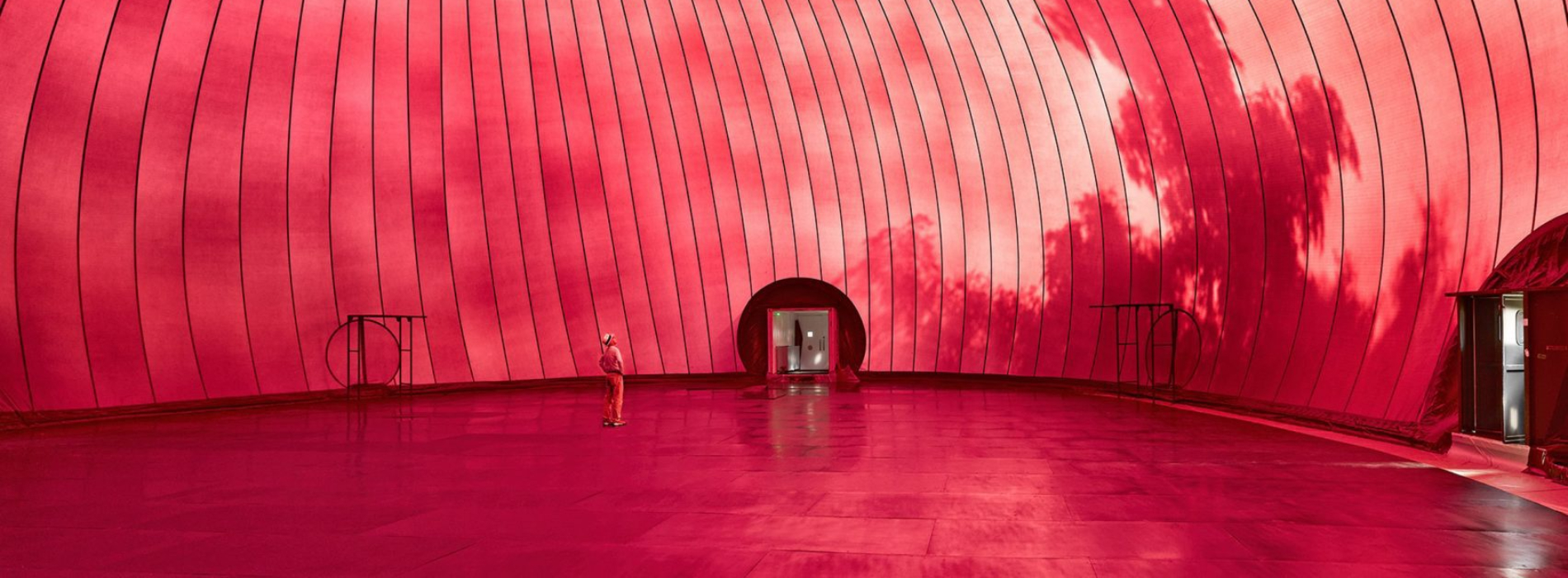 磯崎新生前之作:與藝術家 Anish Kapoor 合作設計,充氣移動音樂廳「Ark Nova」首登瑞士
