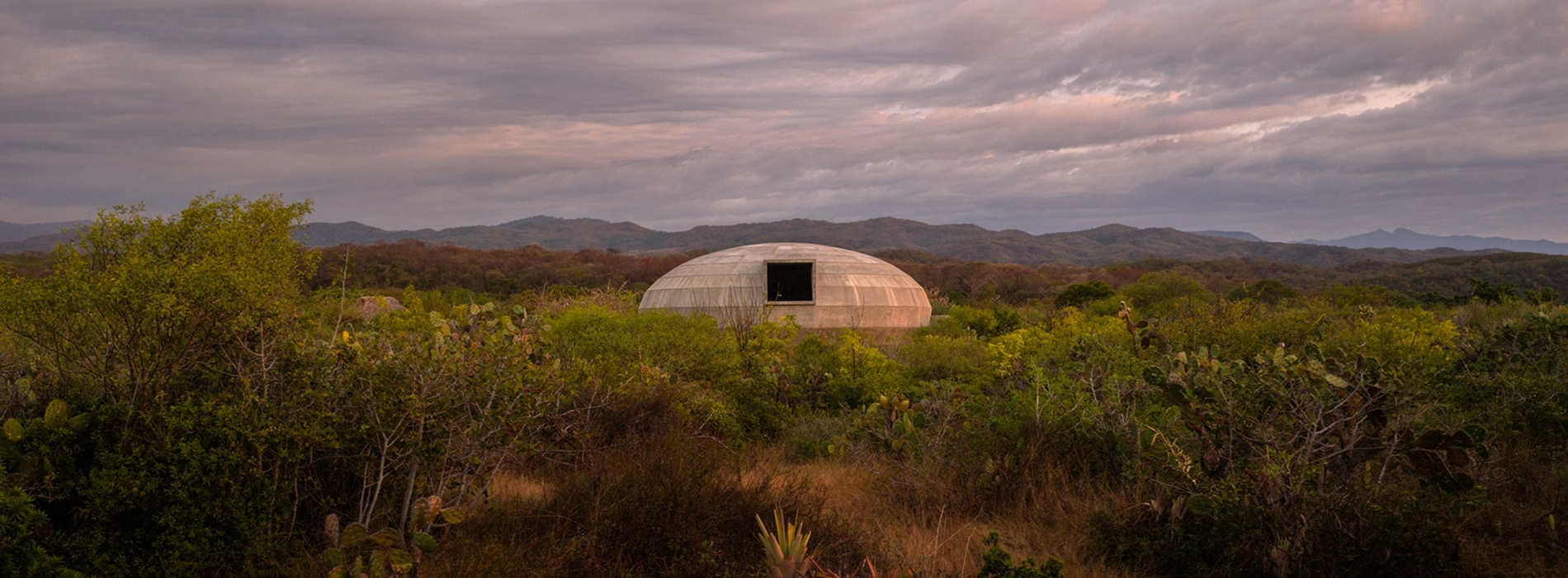 從林地冒出的混凝土蘑菇：OMA 墨西哥首作「蘑菇館」讓食物、藝術與社群在山海間共生