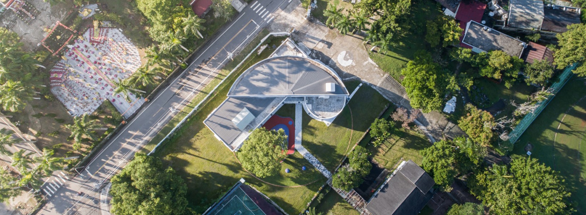 以3種量體建構校園空間!「嘉義縣大埔國中小附設幼兒園」結合社區共讀站,展現地方人文關懷