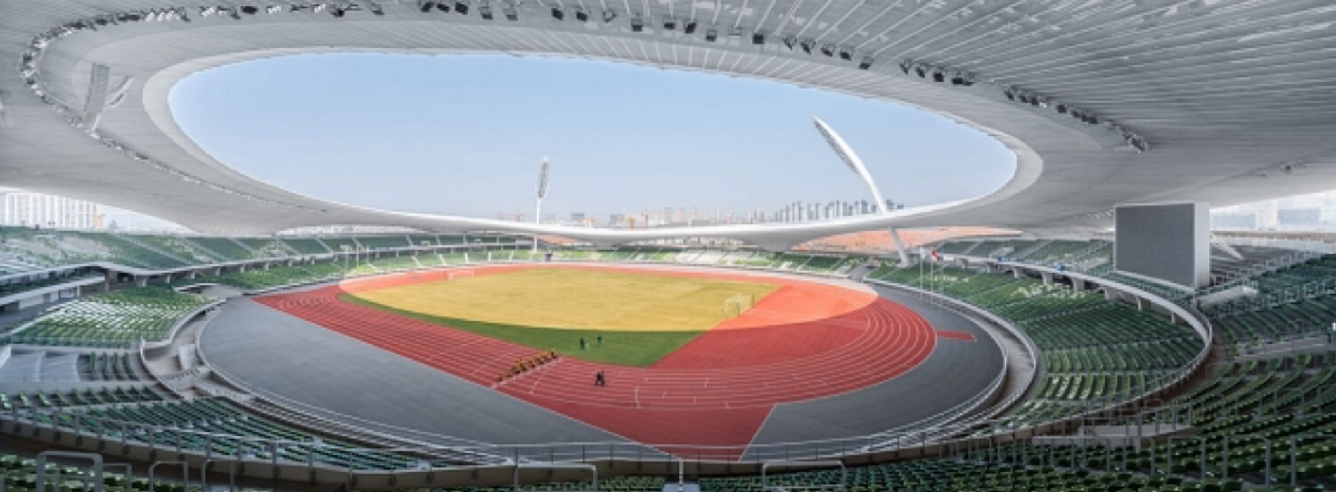 MAD新作「衢州體育公園」!飄浮雲朵遮罩、融入地景等3大亮點