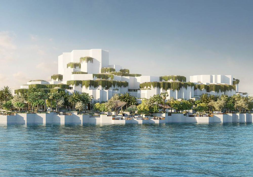 Mecanoo 打造阿布達比自然歷史博物館：白色幾何量體呼應岩柱等自然地景，形塑薩迪亞特島文化新地標