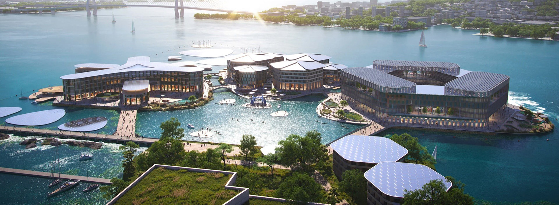丹麥BIG操刀全球首座漂浮城市!釜山「OCEANIX Busan」以永續發展構築海上城市藍圖