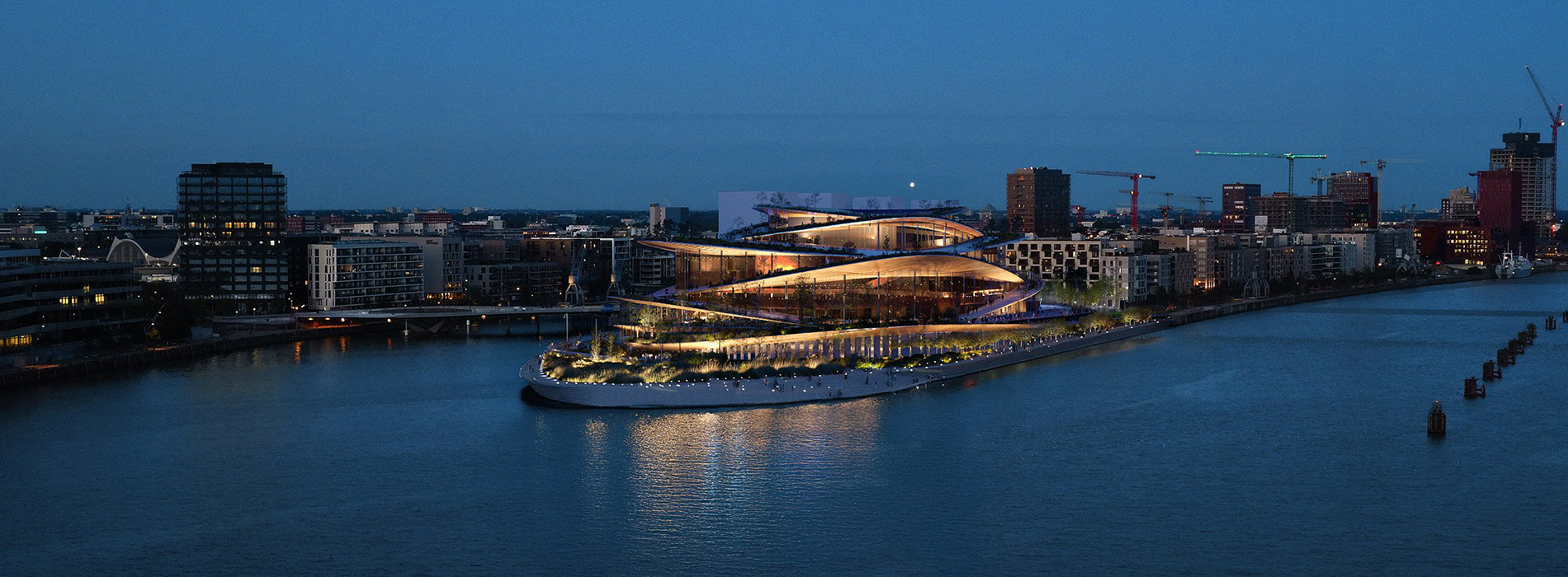 易北河畔的聲波漣漪：BIG 打造新漢堡國家歌劇院，階梯式露台形塑水岸新風貌