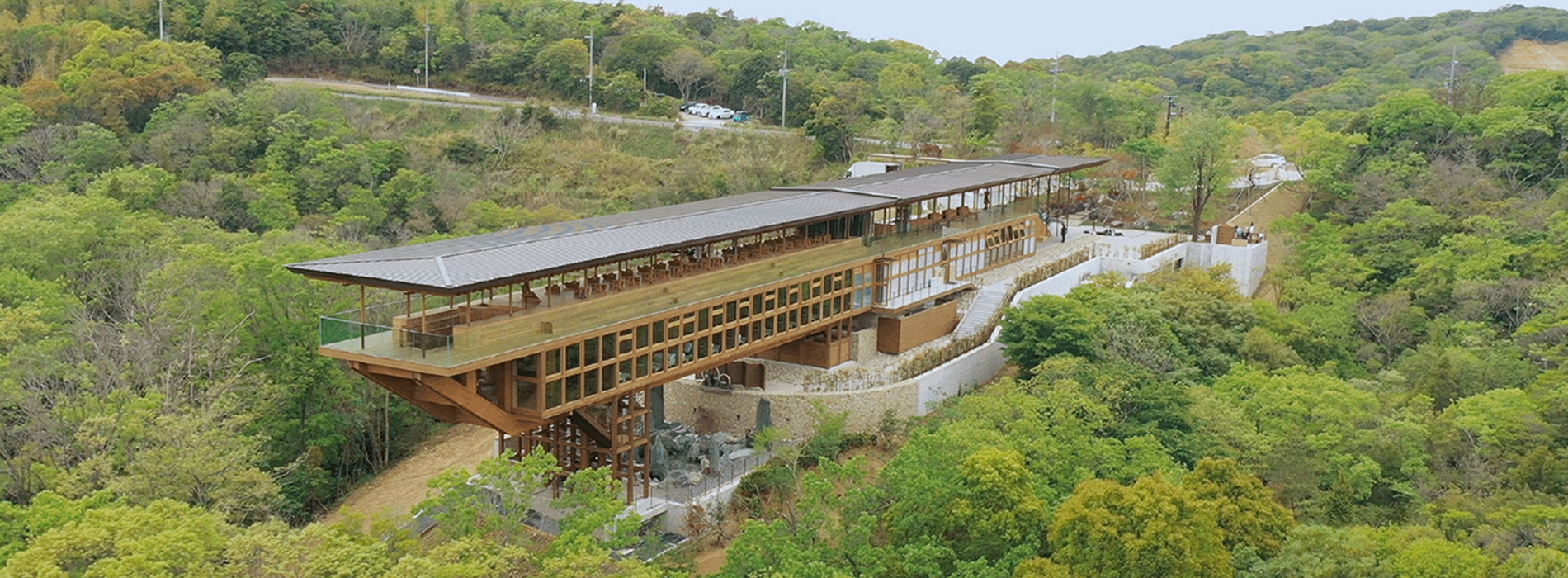 在日本絕美山脊間瑜伽冥想!坂茂操刀淡路島環景空中建築「禪坊靖寧」讓人置身漂浮森林