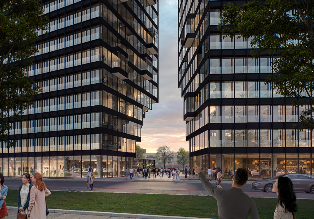 MVRDV 設計南港雙塔！昆陽站前「雙塔量體」展開，中央裂縫導入公共空間與人流動線