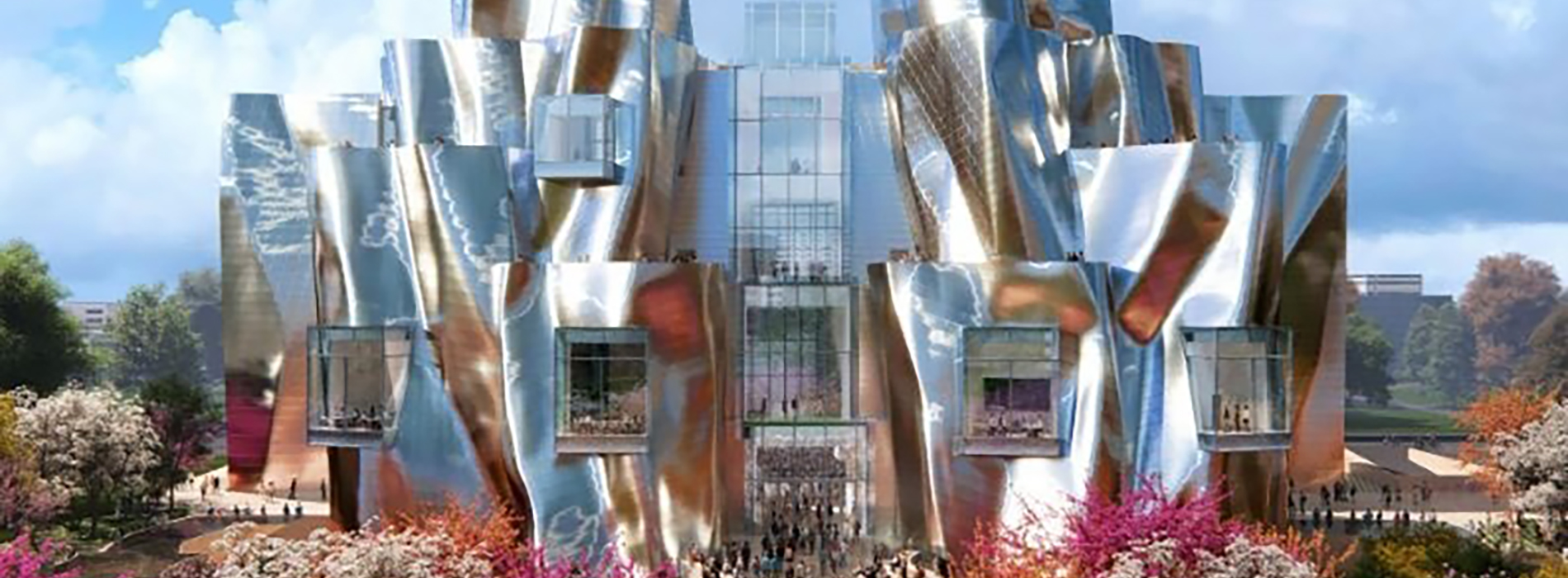 Frank Gehry首件台灣建築落腳台中!「中國醫藥大學美術館」以折疊金屬造型,勾勒流動光影印象