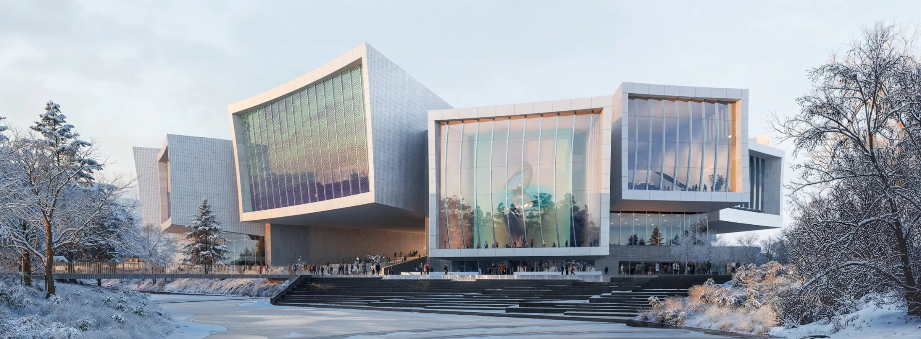 螺旋展廊作為觀看方式：Snøhetta 以放射狀量體，打造「北京藝術博物館」設計亮相