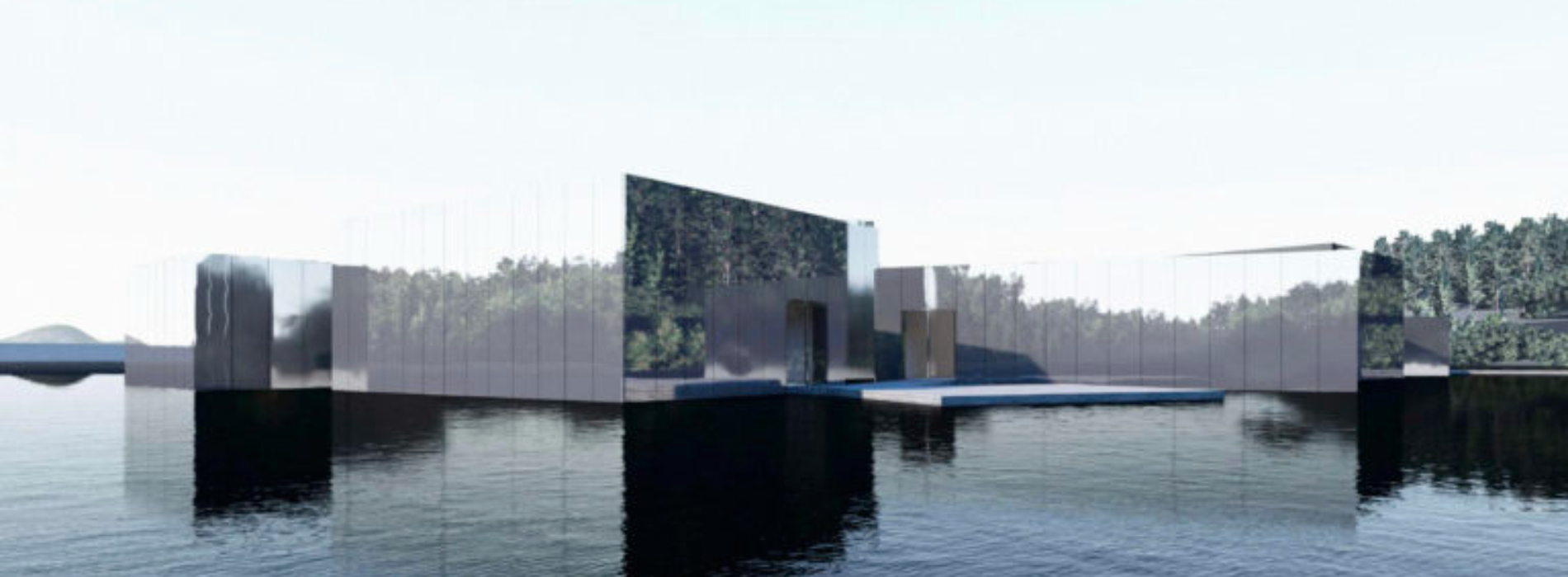 七座鏡面立方體漂浮海上！柳幸典設計，韓國首座「漂浮美術館」預計 6 月開放