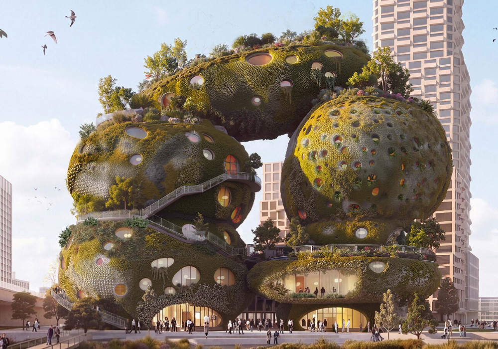 MVRDV 將岩石地景搬進荷蘭鹿特丹！「Shift Embassy 」化身可漫步、可探索的城市新地標