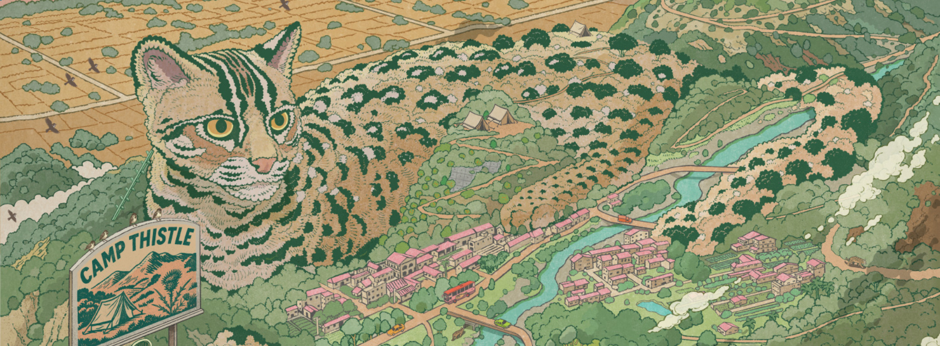 2026 林業保育署《阡陌之森》月曆發行:集結鄒駿昇、Croter 等 5 位插畫家,細膩手繪台灣地景