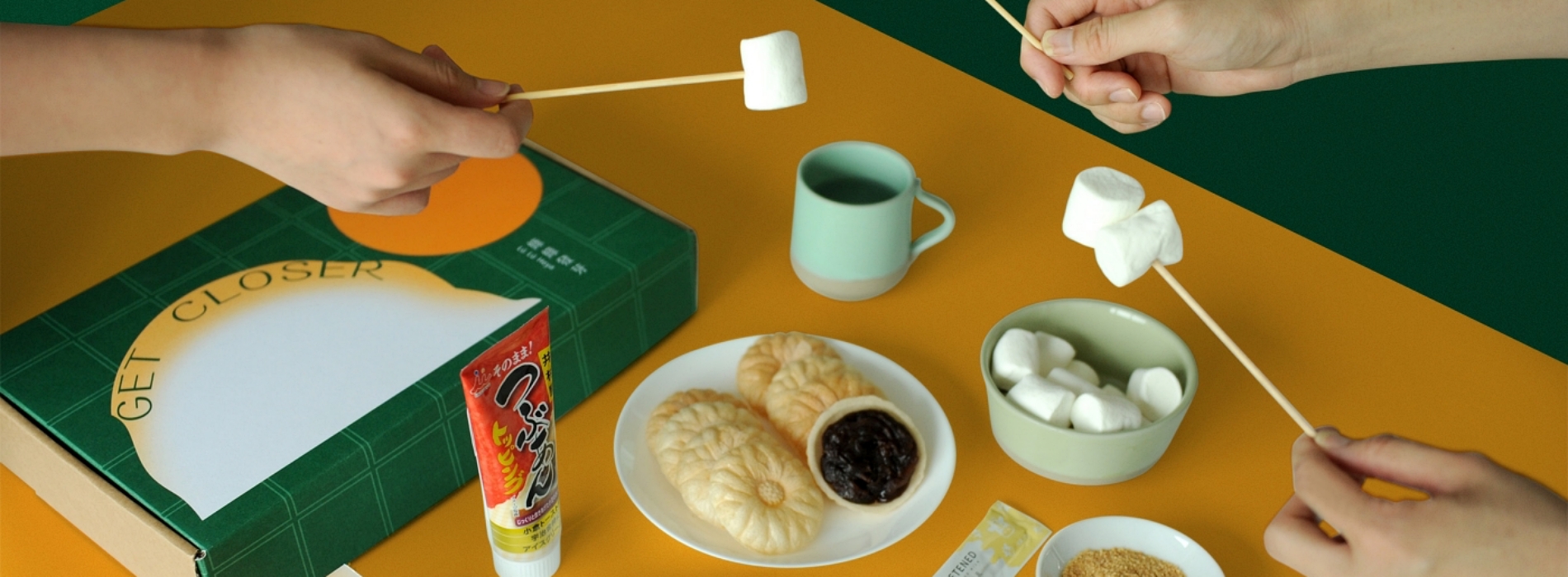 迷你烤爐點心組人氣登場!2023綠綠發芽中秋禮盒:麻糬、最中餅現烤現吃,擠上紅豆醬與煉乳超療癒