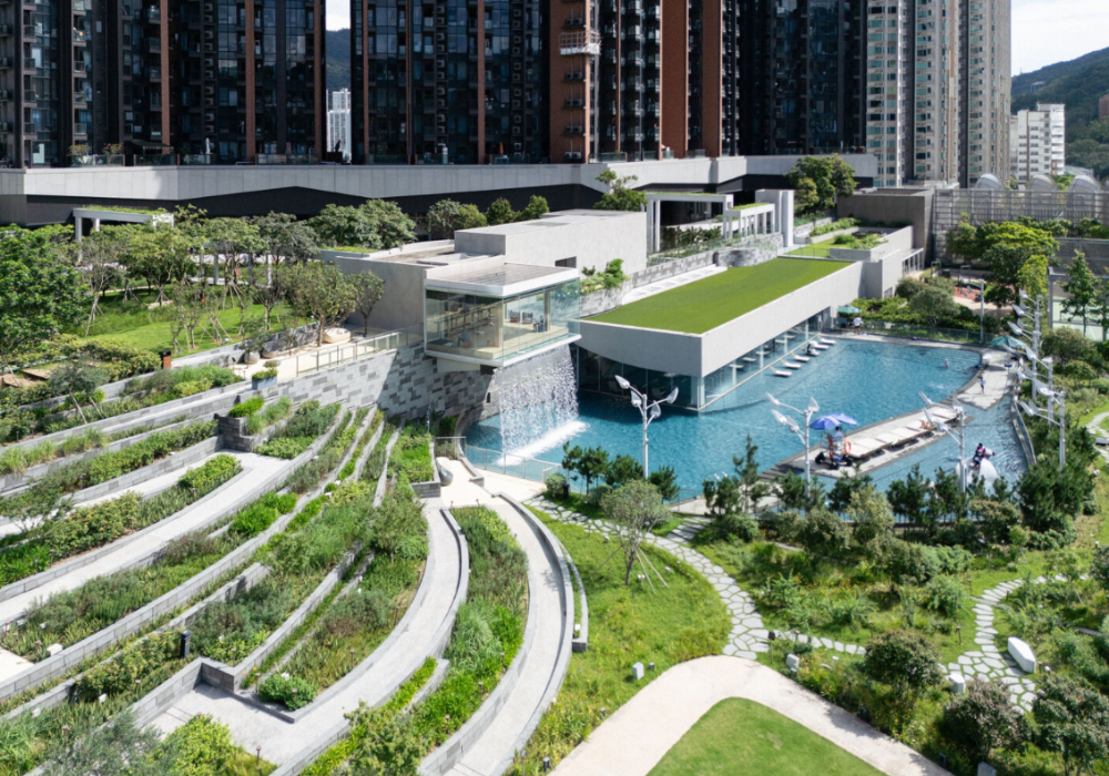 在高密度香港，也能擁有一片居住綠洲：Snøhetta 打造 Pavilia Farm 四座住宅會所