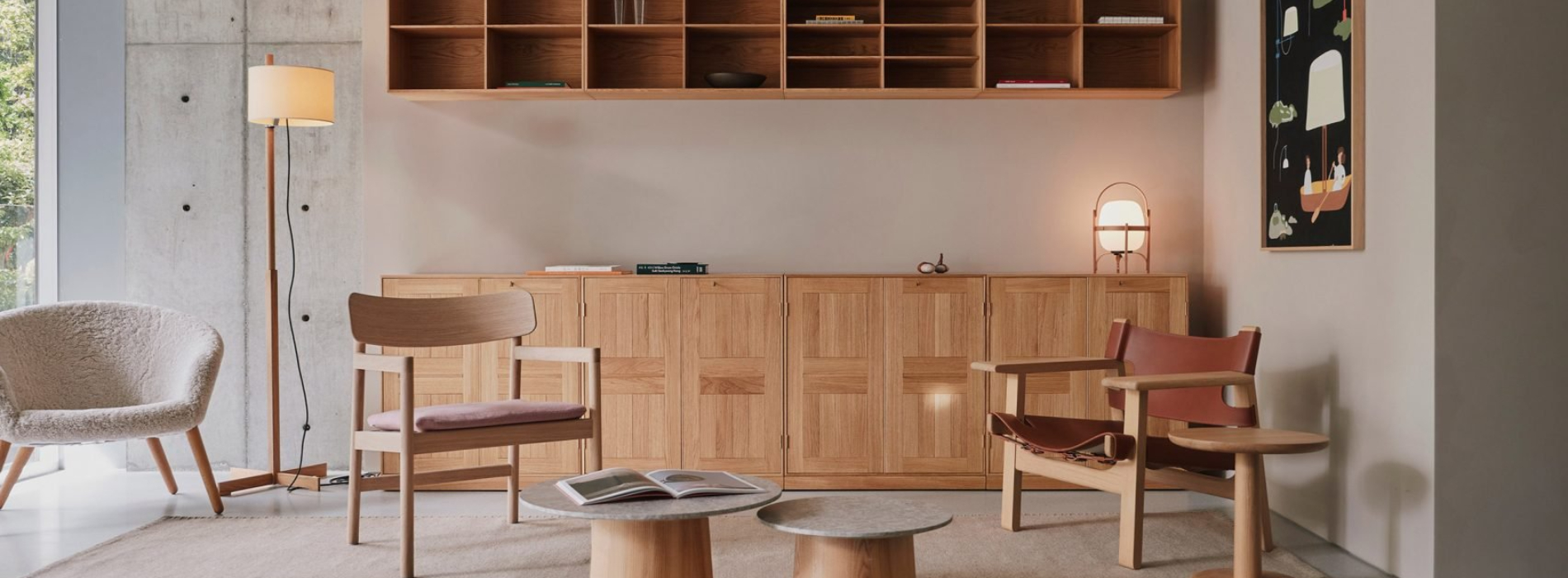 一幅靜謐的留白畫布：丹麥家具 Fredericia 攜手 Flooat，在日本表參道打造了首個展示空間